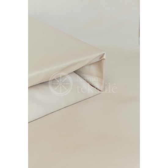 Satin fitted sheets (BEIGE)